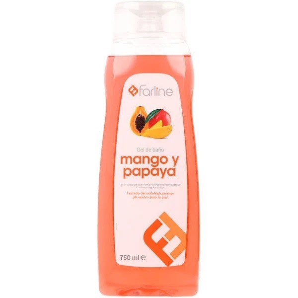 Farline Gel de Baño Mango y Papaya 750 ml