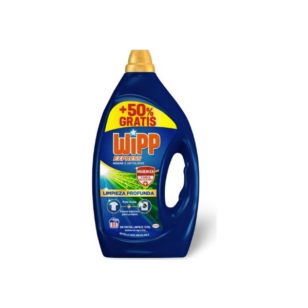 Wipp Express detergente limpieza profunda antiolores 35 + 18 lavados